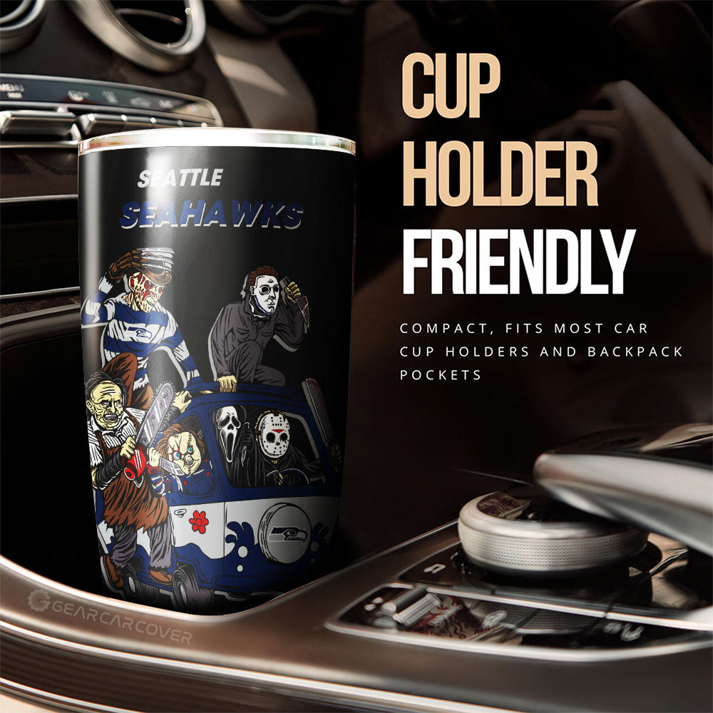 Seattle Seahawks Tumbler Cup Custom Car Accessories - Gearcarcover - 3
