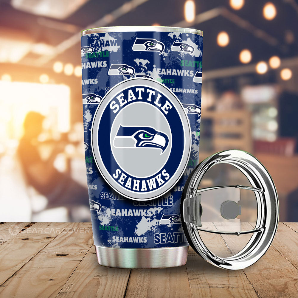 Seattle Seahawks Tumbler Cup Custom Car Accessories - Gearcarcover - 1