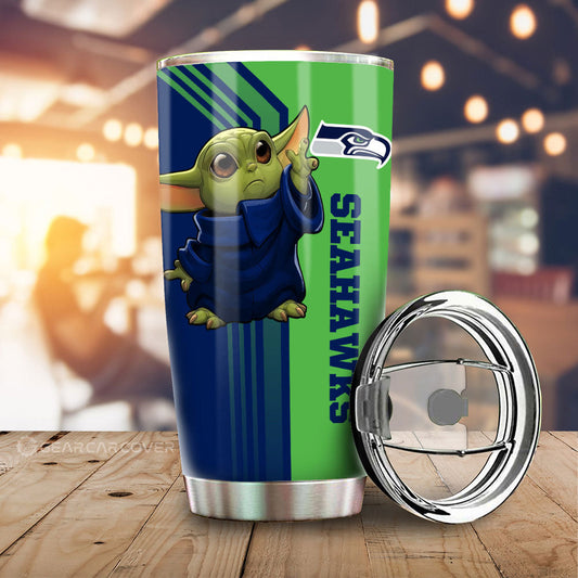 Seattle Seahawks Tumbler Cup Custom Car Accessories - Gearcarcover - 1