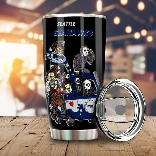 Seattle Seahawks Tumbler Cup Custom Car Accessories - Gearcarcover - 1