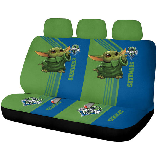 Seattle Sounders FC Car Back Seat Covers Custom Car Accessories - Gearcarcover - 1