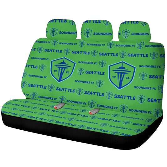 Seattle Sounders FC Car Back Seat Covers Sporty Team Collection - Gearcarcover - 1