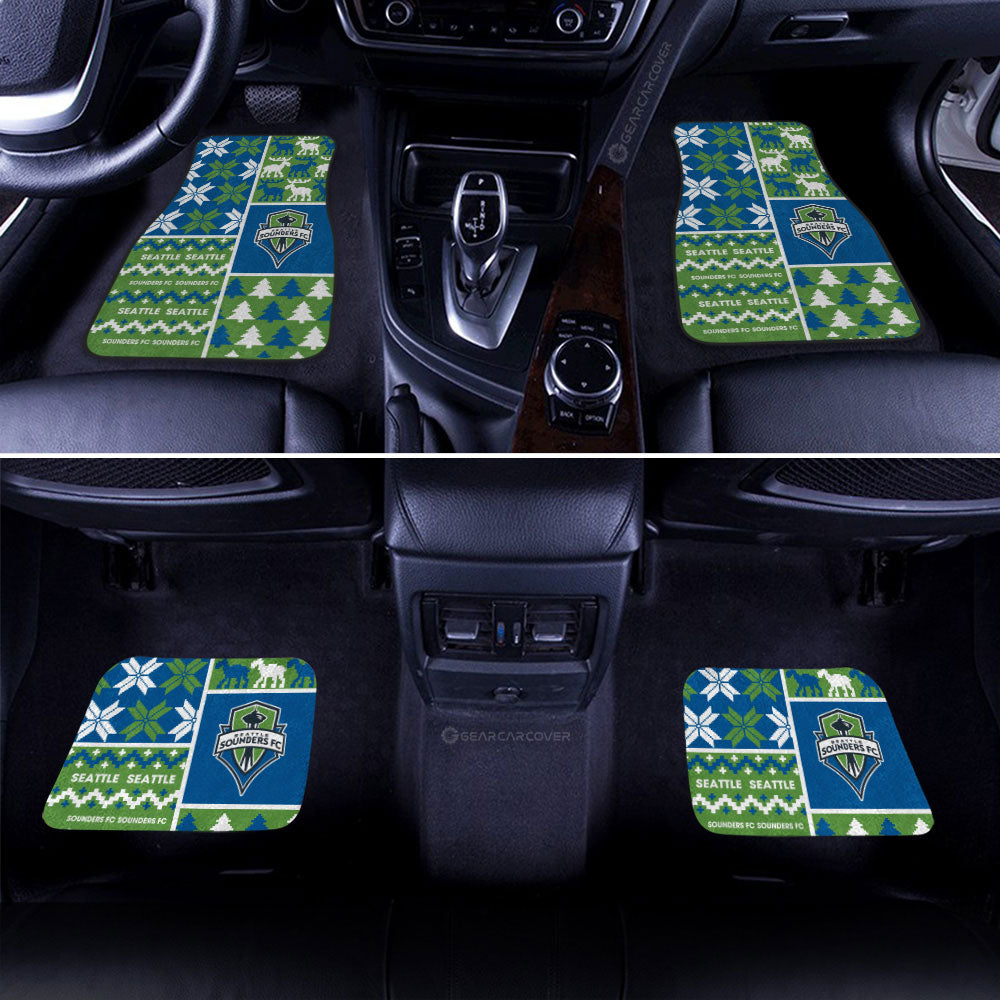 Seattle Sounders FC Car Floor Mats Custom Ugly Style Car Accessories - Gearcarcover - 2