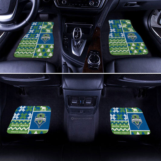 Seattle Sounders FC Car Floor Mats Custom Ugly Style Car Accessories - Gearcarcover - 2