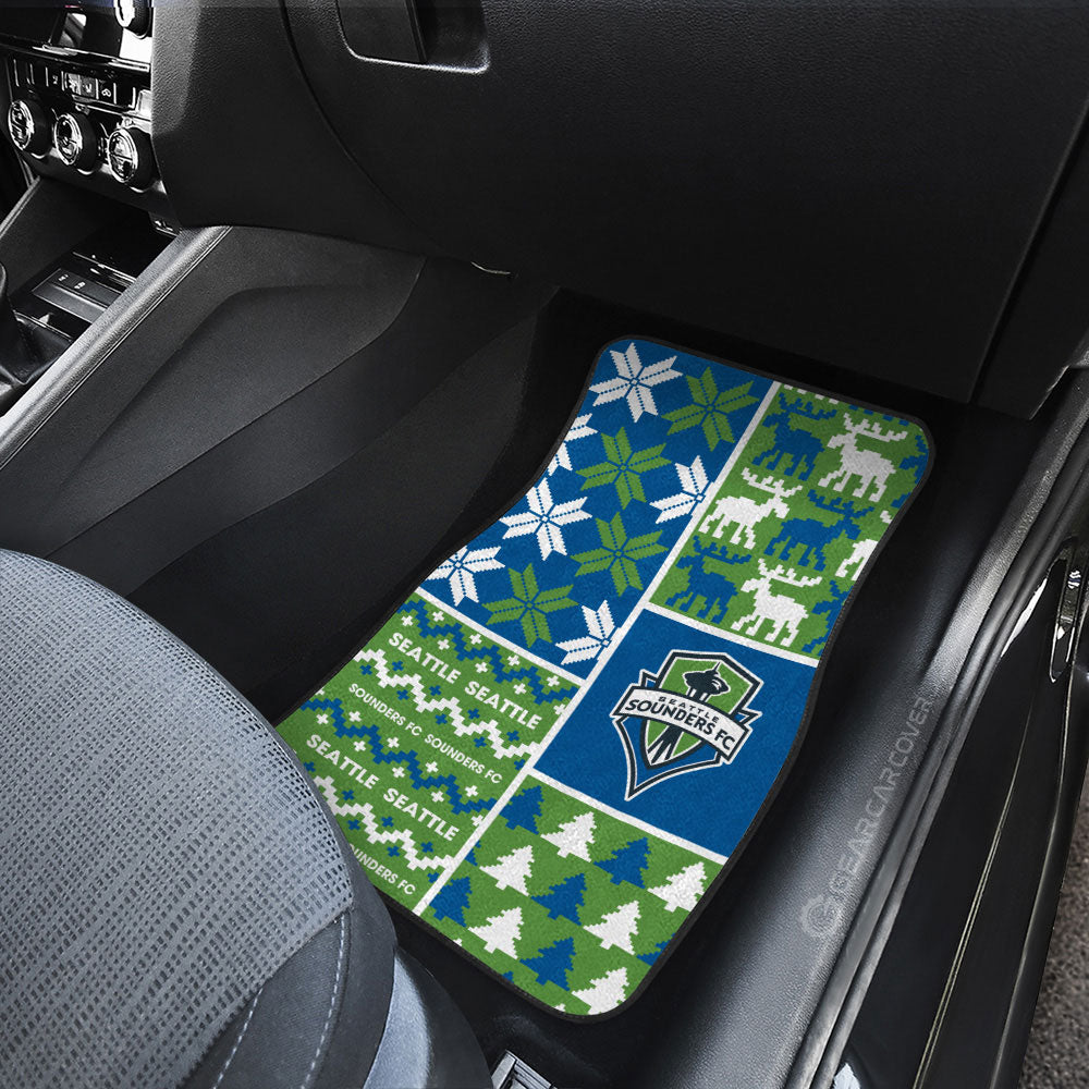 Seattle Sounders FC Car Floor Mats Custom Ugly Style Car Accessories - Gearcarcover - 3
