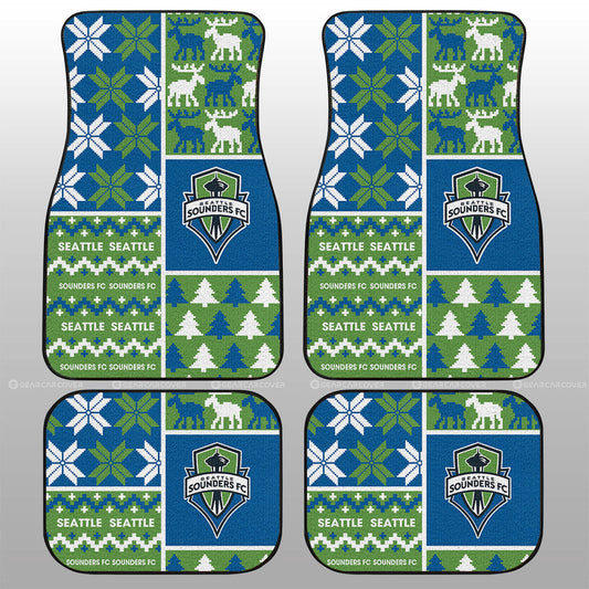 Seattle Sounders FC Car Floor Mats Custom Ugly Style Car Accessories - Gearcarcover - 1