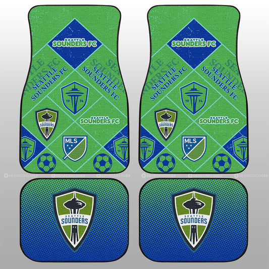 Seattle Sounders FC Car Floor Mats Sporty Team Collection - Gearcarcover - 1