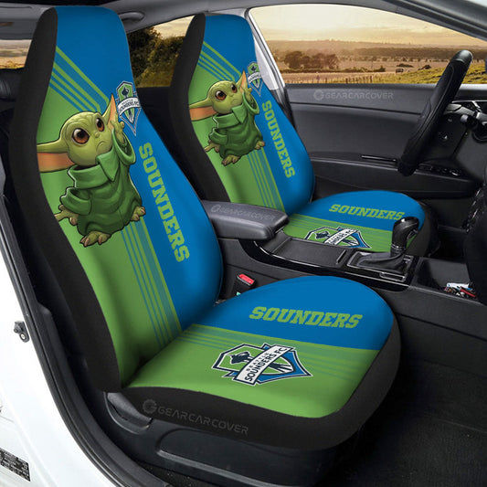 Seattle Sounders FC Car Seat Covers Baby Yoda Car Accessories - Gearcarcover - 2