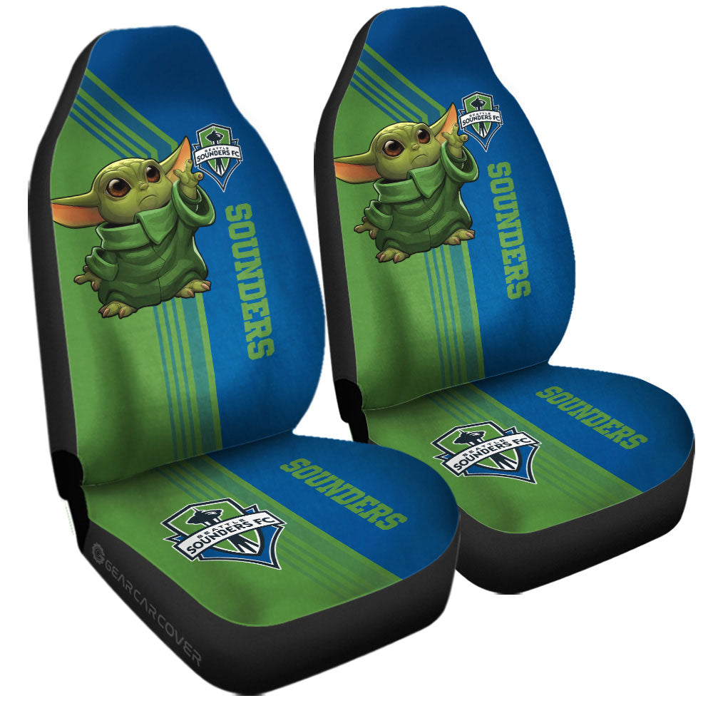 Seattle Sounders FC Car Seat Covers Baby Yoda Car Accessories - Gearcarcover - 3