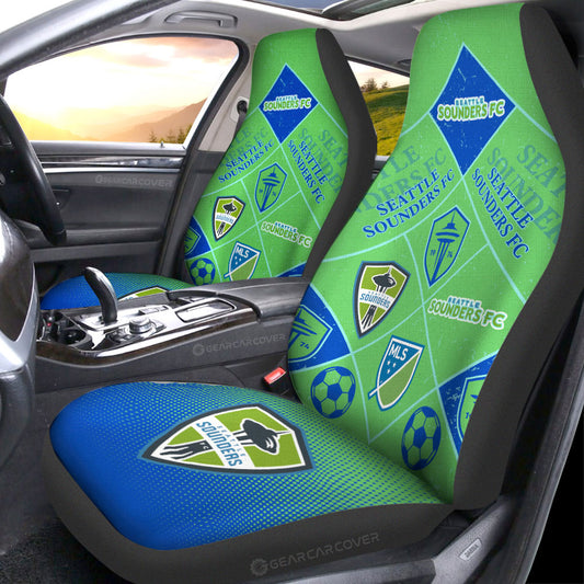 Seattle Sounders FC Car Seat Covers Sporty Team Collection - Gearcarcover - 1