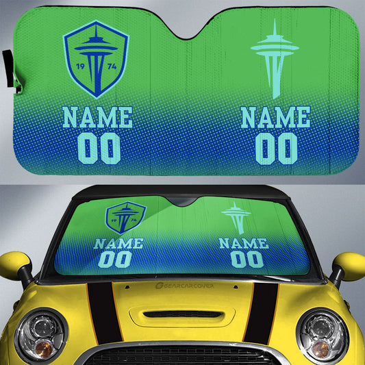 Seattle Sounders FC Car Sunshade Sporty Team Collection - Gearcarcover - 1