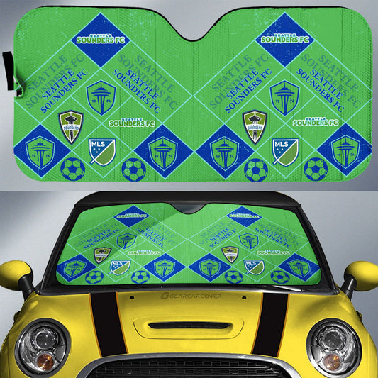 Seattle Sounders FC Car Sunshade Sporty Team Collection - Gearcarcover - 1