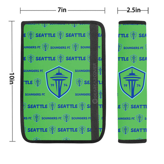 Seattle Sounders FC Seat Belt Covers Sporty Team Collection - Gearcarcover - 1