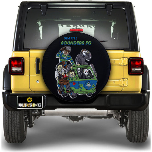 Seattle Sounders FC Spare Tire Covers Horror Characters Car Accessories - Gearcarcover - 1