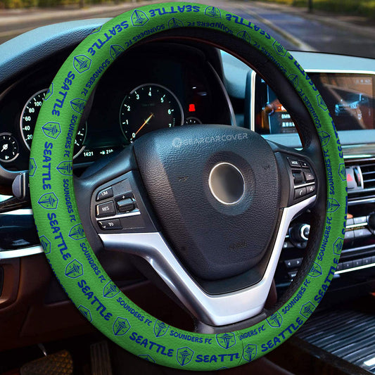Seattle Sounders FC Steering Wheel Cover Sporty Team Collection - Gearcarcover - 1