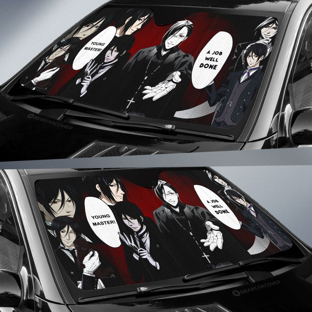 Sebastian Michaelis Car Sunshade Custom Black Butler Car Accessories - Gearcarcover - 2