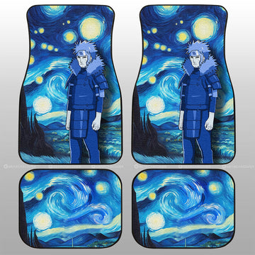 Senju Tobirama Car Floor Mats Custom Starry Night Styles - Gearcarcover - 1