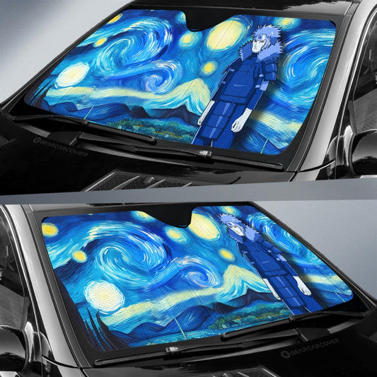 Senju Tobirama Car Sunshade Custom Starry Night Styles - Gearcarcover - 2