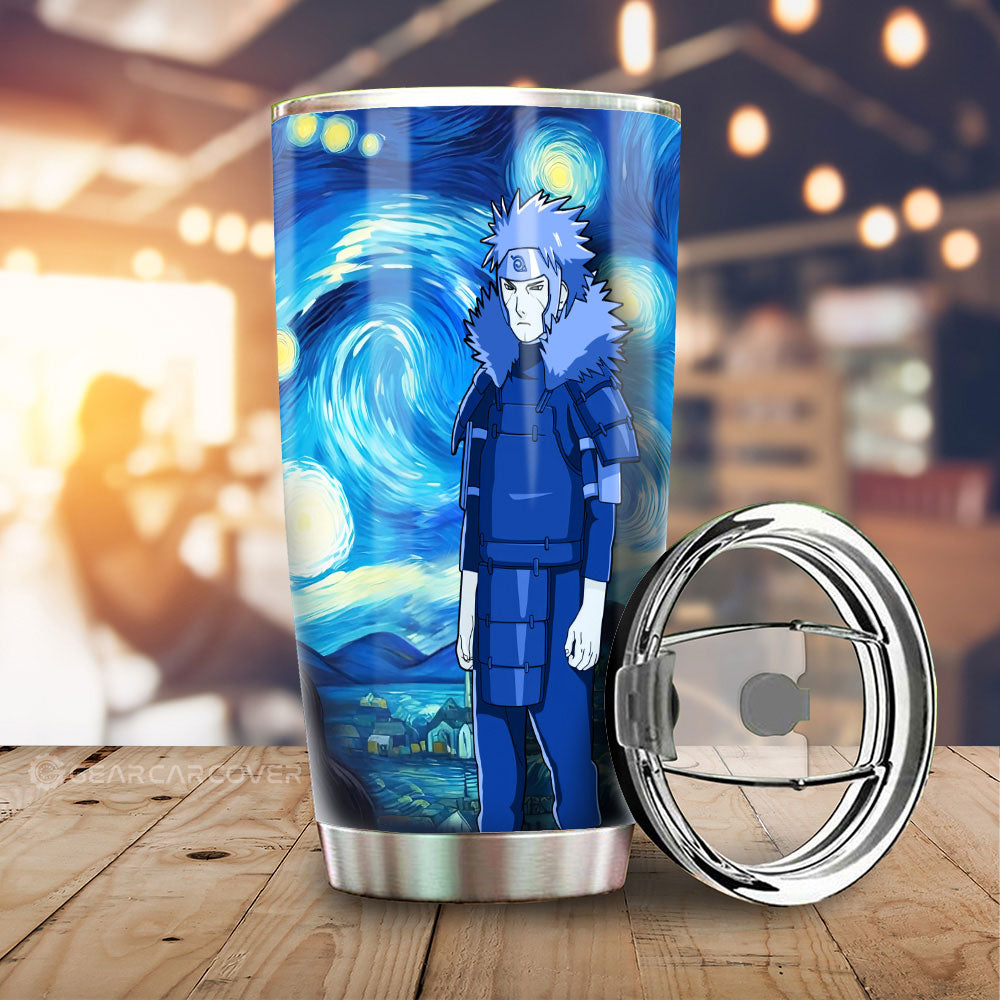 Senju Tobirama Tumbler Cup Custom Starry Night Styles - Gearcarcover - 1