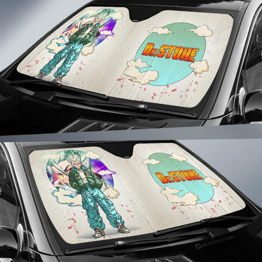 Senku Ishigami Car Sunshade Anime Collection - Gearcarcover - 2
