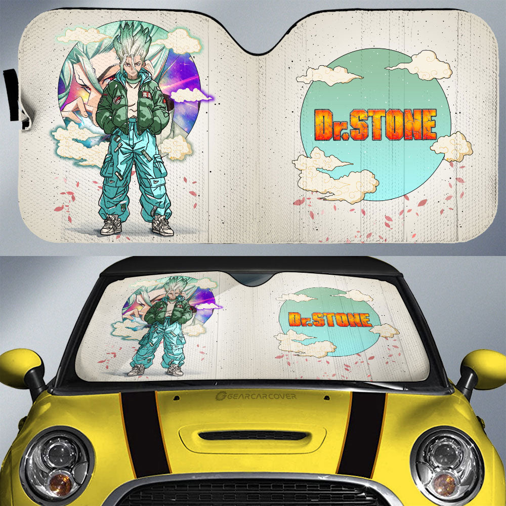 Senku Ishigami Car Sunshade Anime Collection - Gearcarcover - 1