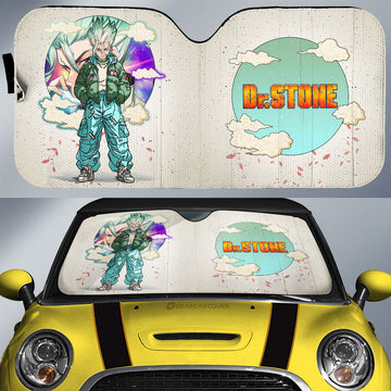 Senku Ishigami Car Sunshade Anime Collection - Gearcarcover - 1