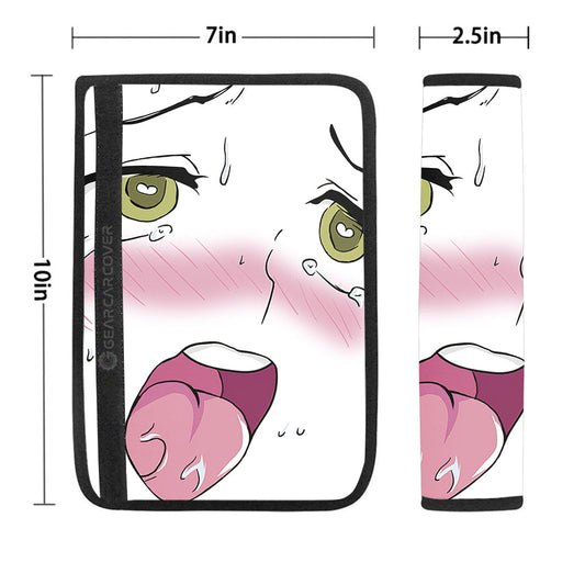 Sexy Face Seat Belt Covers Custom Ahegao Car Accessories - Gearcarcover - 1