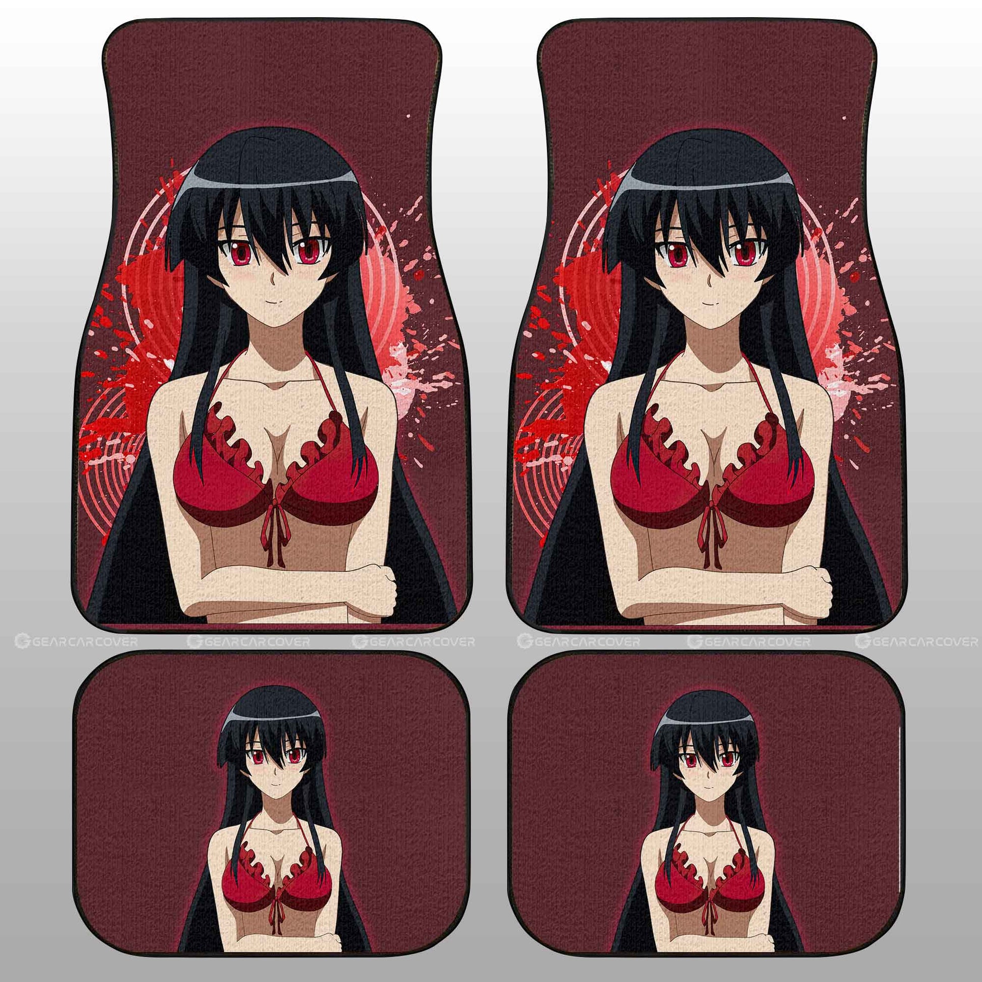 Sexy Girl Akame Car Floor Mats Custom - Gearcarcover - 2