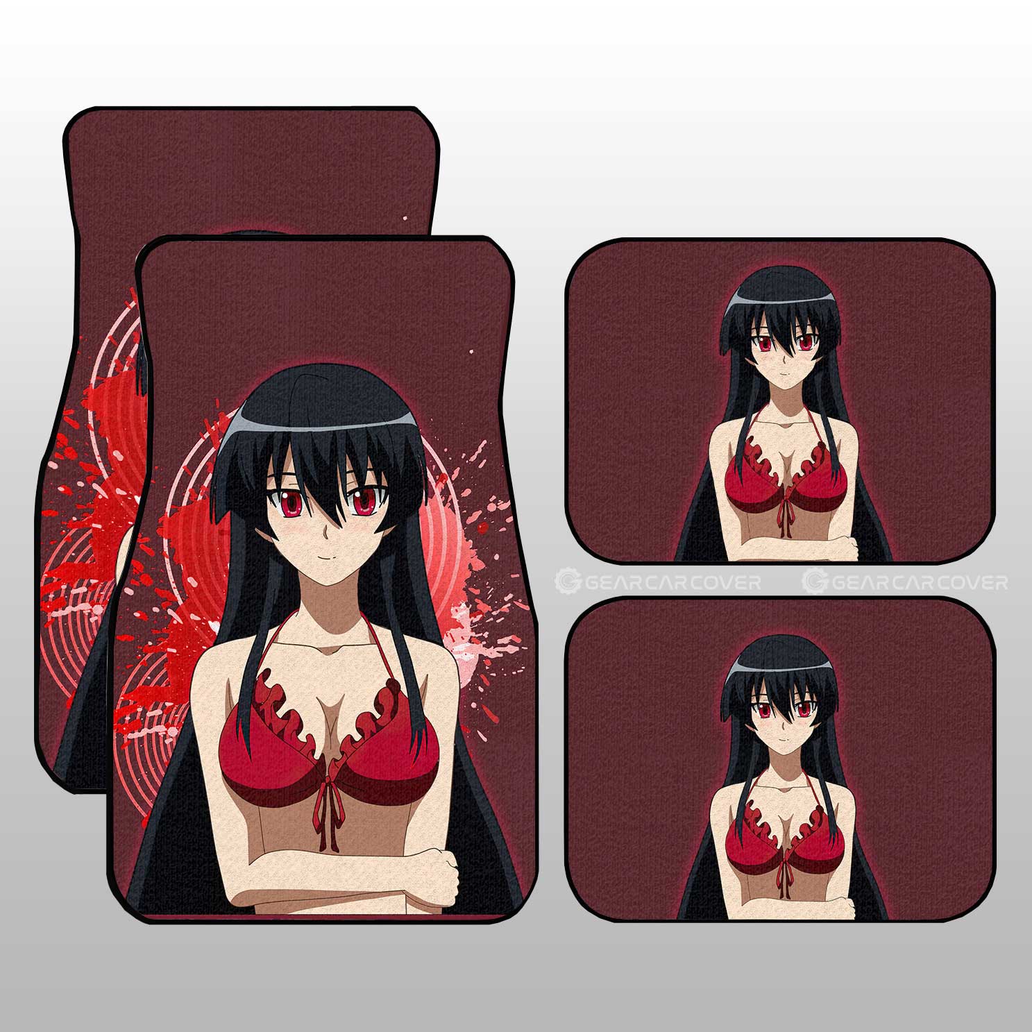 Sexy Girl Akame Car Floor Mats Custom - Gearcarcover - 1