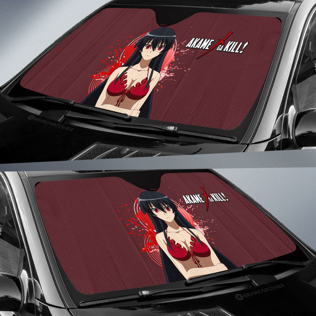 Sexy Girl Akame Car Sunshade Custom - Gearcarcover - 2