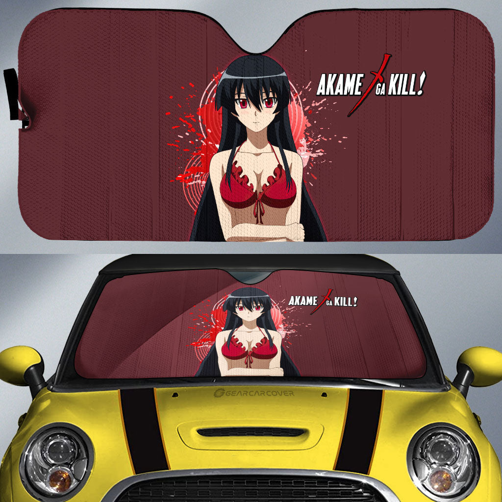 Sexy Girl Akame Car Sunshade Custom - Gearcarcover - 1