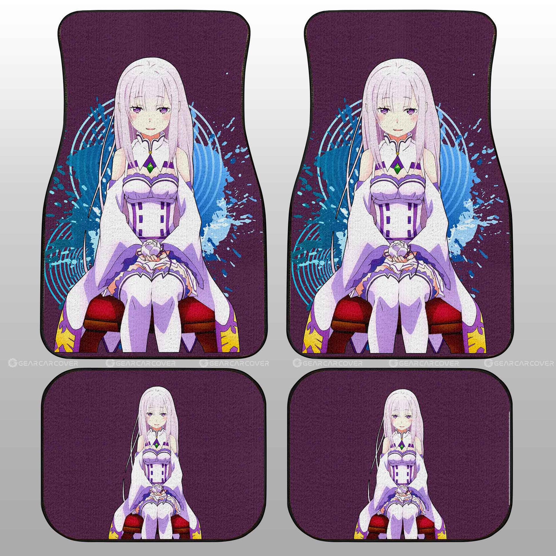 Sexy Girl Emilia Car Floor Mats Custom Car Accessories - Gearcarcover - 2