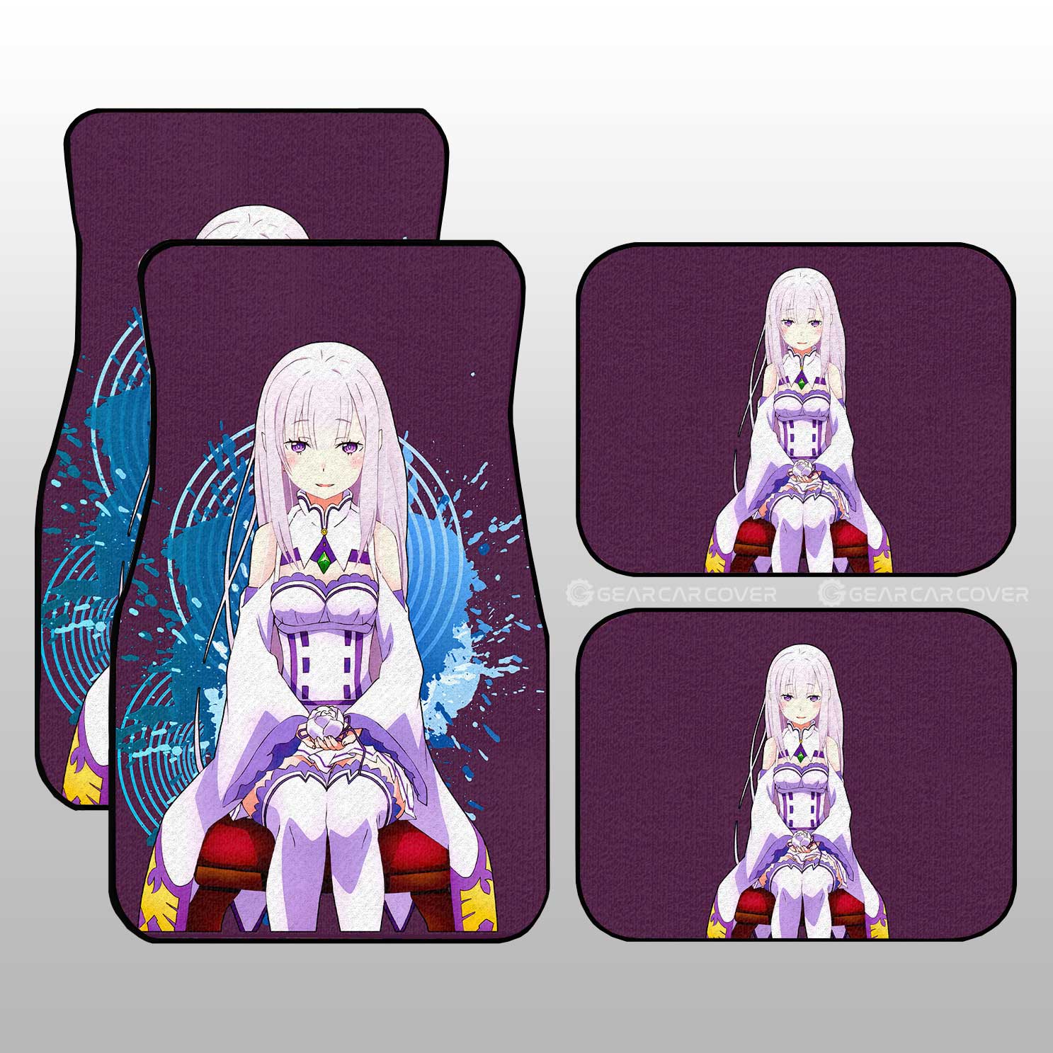 Sexy Girl Emilia Car Floor Mats Custom Car Accessories - Gearcarcover - 1