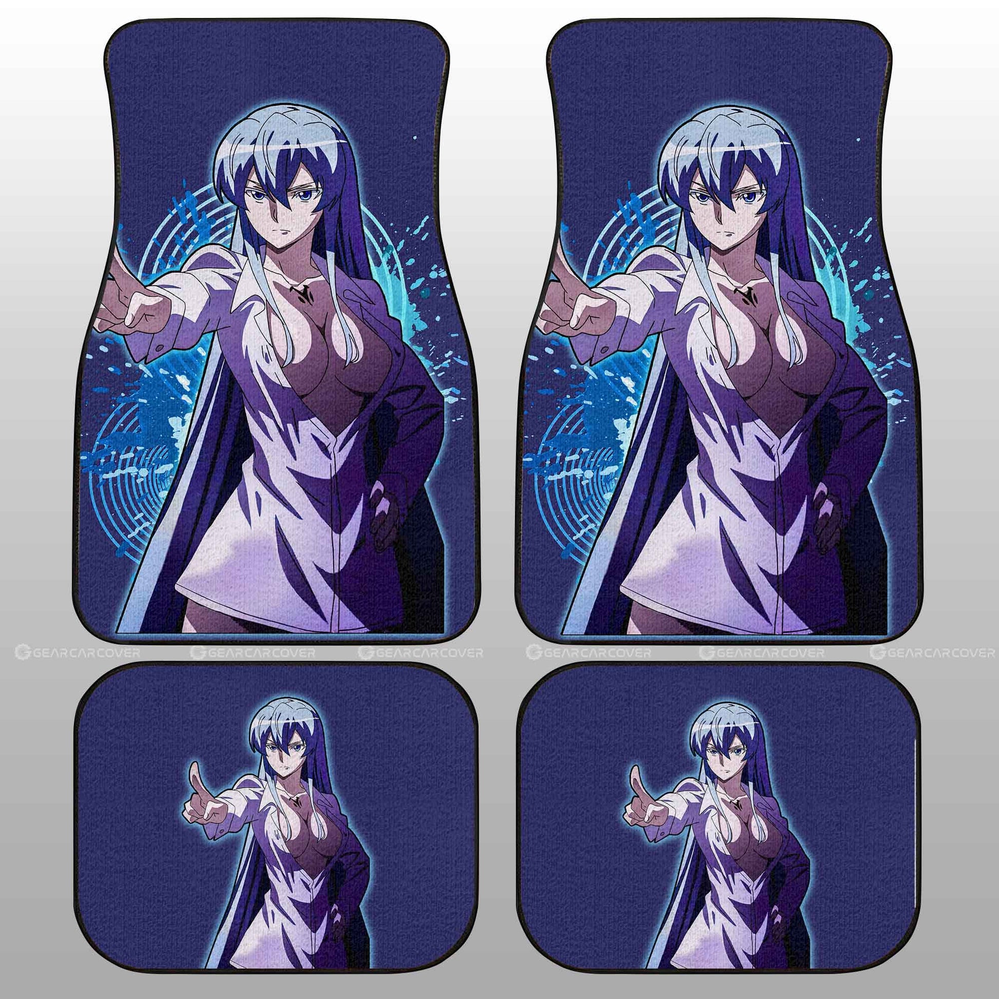 Sexy Girl Esdeath Car Floor Mats Custom - Gearcarcover - 2