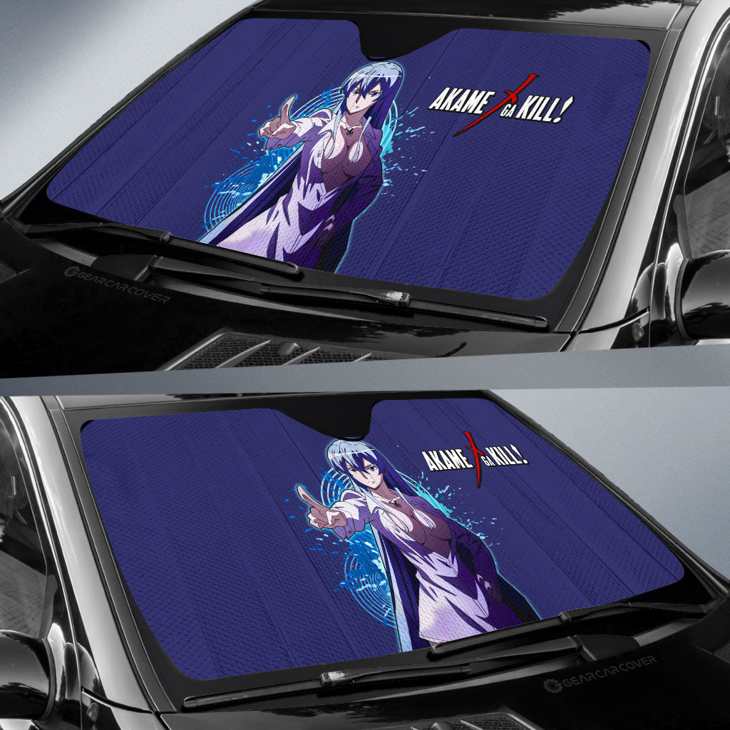 Sexy Girl Esdeath Car Sunshade Custom - Gearcarcover - 2