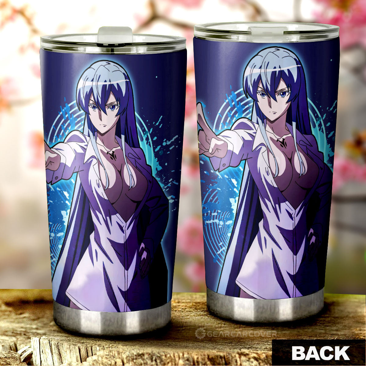 Sexy Girl Esdeath Tumbler Cup Custom - Gearcarcover - 3