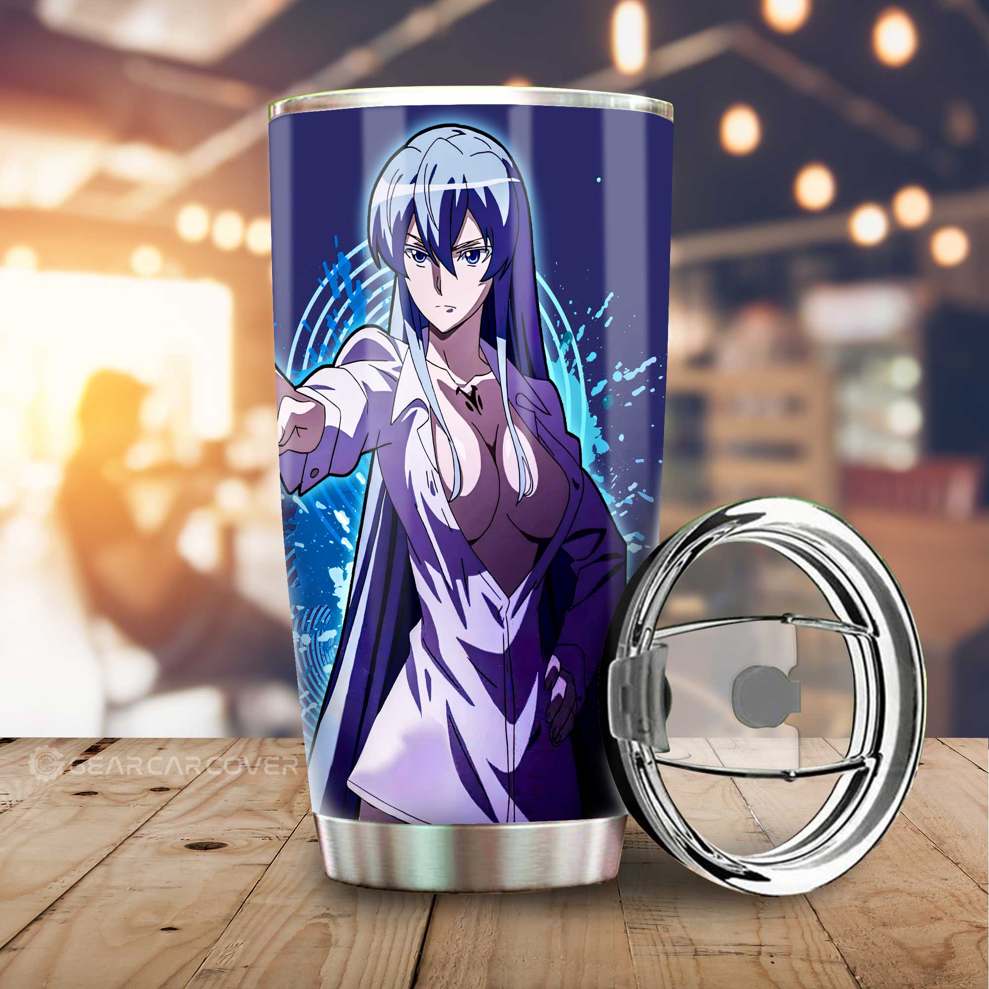 Sexy Girl Esdeath Tumbler Cup Custom - Gearcarcover - 1