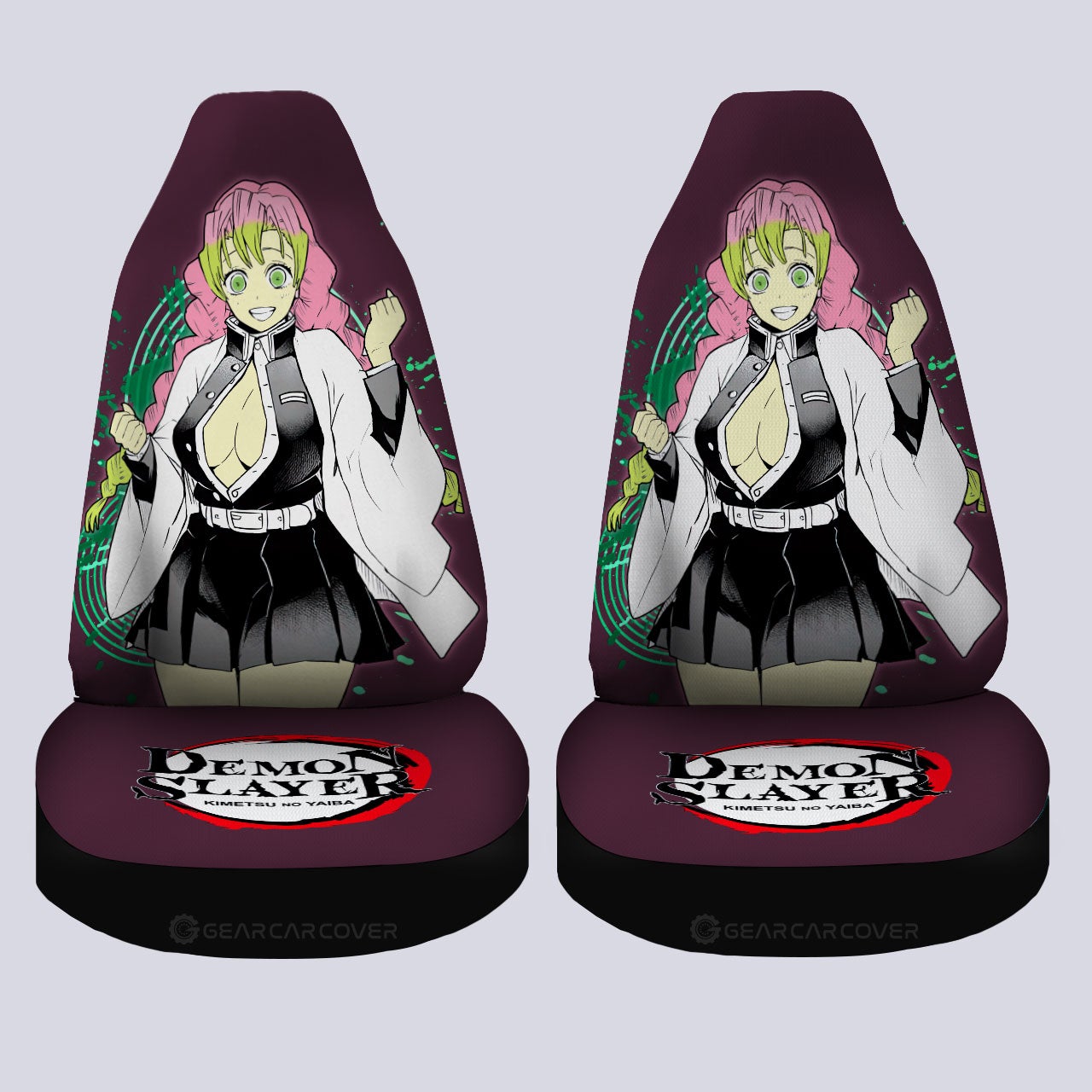 Sexy Girl Kanroji Mitsuri Car Seat Covers Custom - Gearcarcover - 4