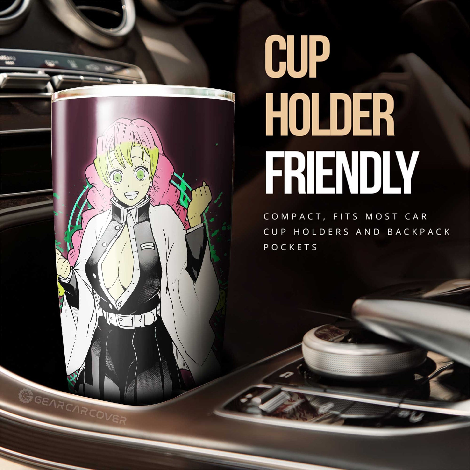 Sexy Girl Kanroji Mitsuri Tumbler Cup Custom - Gearcarcover - 2