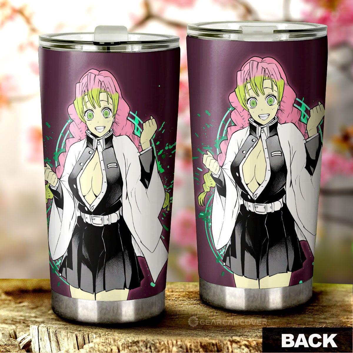 Sexy Girl Kanroji Mitsuri Tumbler Cup Custom - Gearcarcover - 3