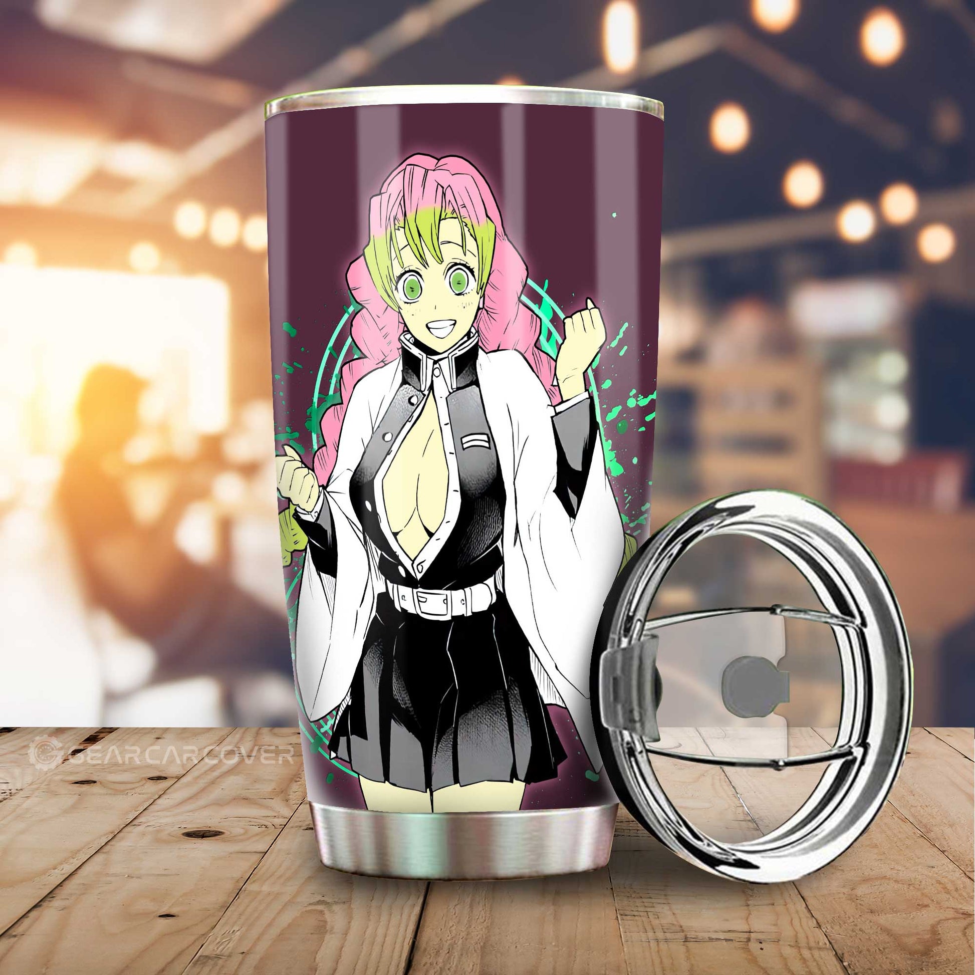 Sexy Girl Kanroji Mitsuri Tumbler Cup Custom - Gearcarcover - 1