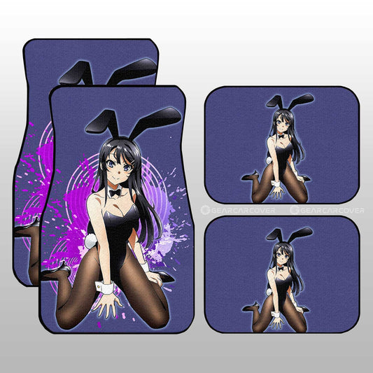 Sexy Girl Mai Sakurajima Car Floor Mats Custom Bunny Girl Senpai - Gearcarcover - 1
