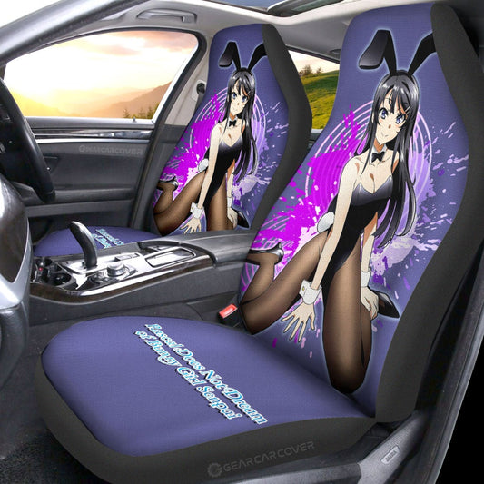 Sexy Girl Mai Sakurajima Car Seat Covers Custom Bunny Girl Senpai - Gearcarcover - 2