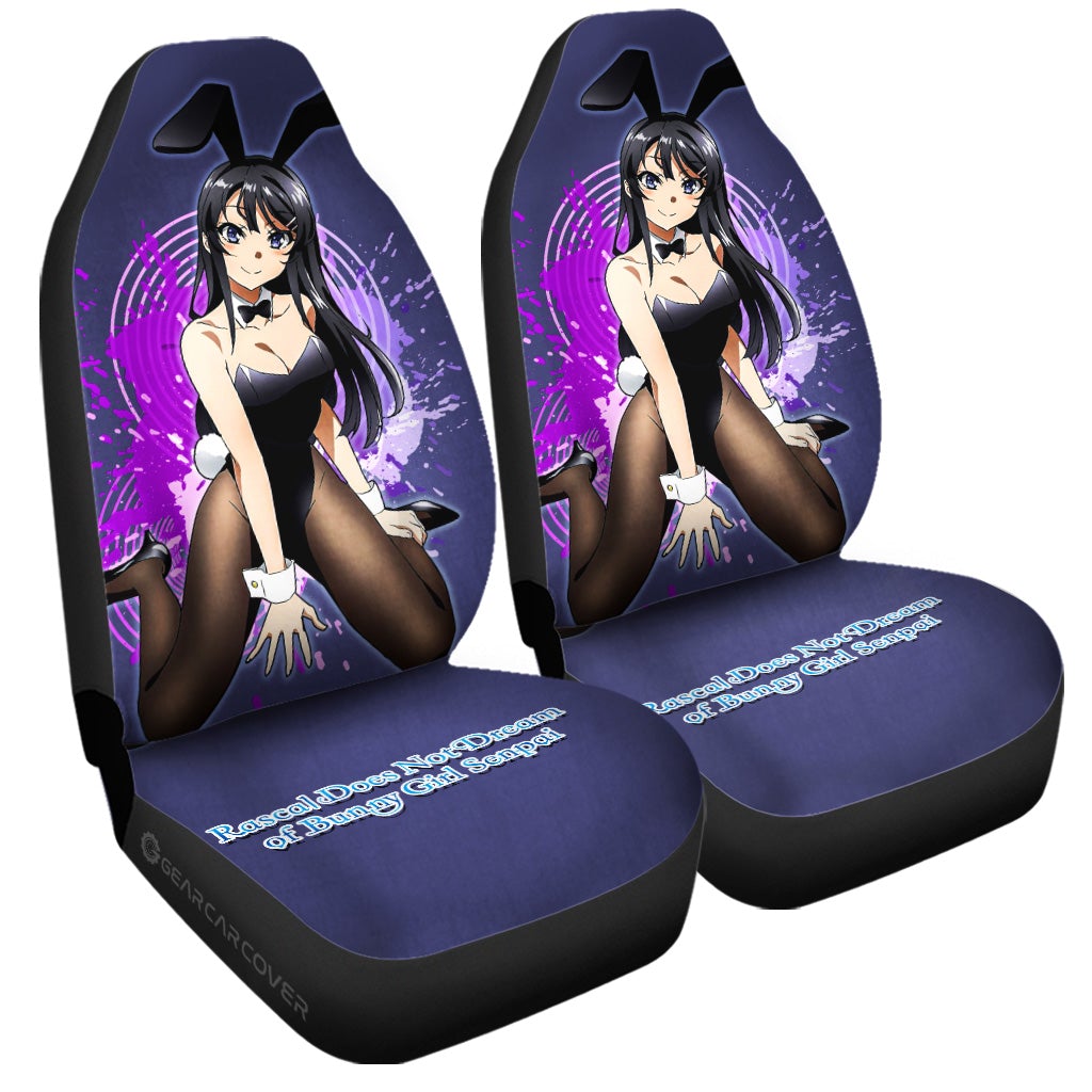 Sexy Girl Mai Sakurajima Car Seat Covers Custom Bunny Girl Senpai - Gearcarcover - 3