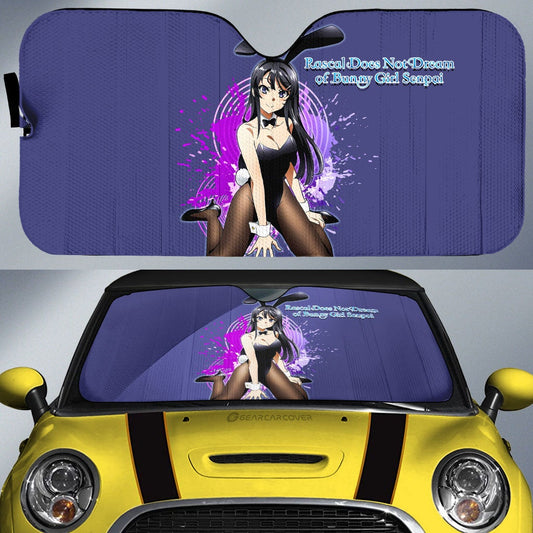 Sexy Girl Mai Sakurajima Car Sunshade Custom Bunny Girl Senpai - Gearcarcover - 1