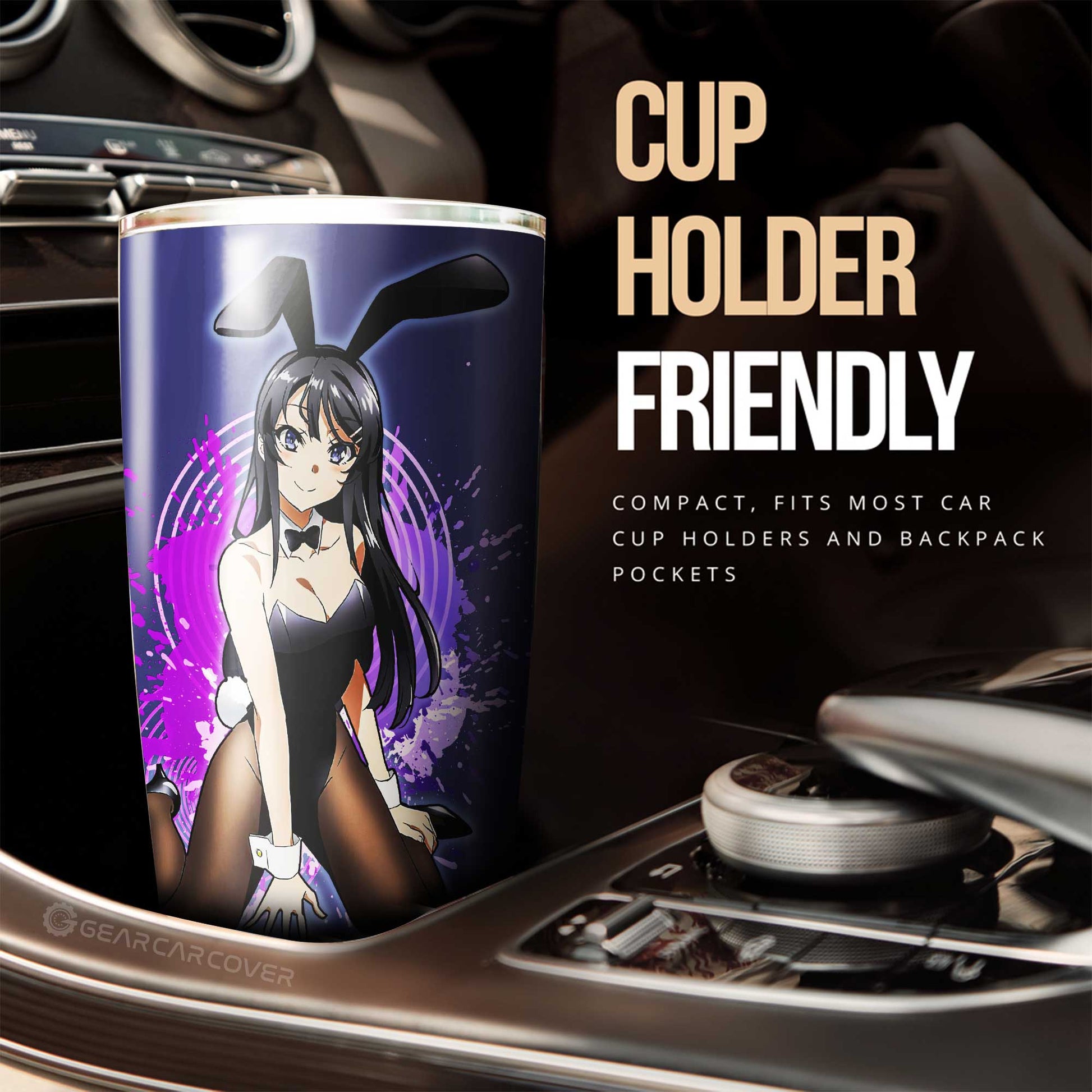 Sexy Girl Mai Sakurajima Tumbler Cup Custom Bunny Girl Senpai - Gearcarcover - 2