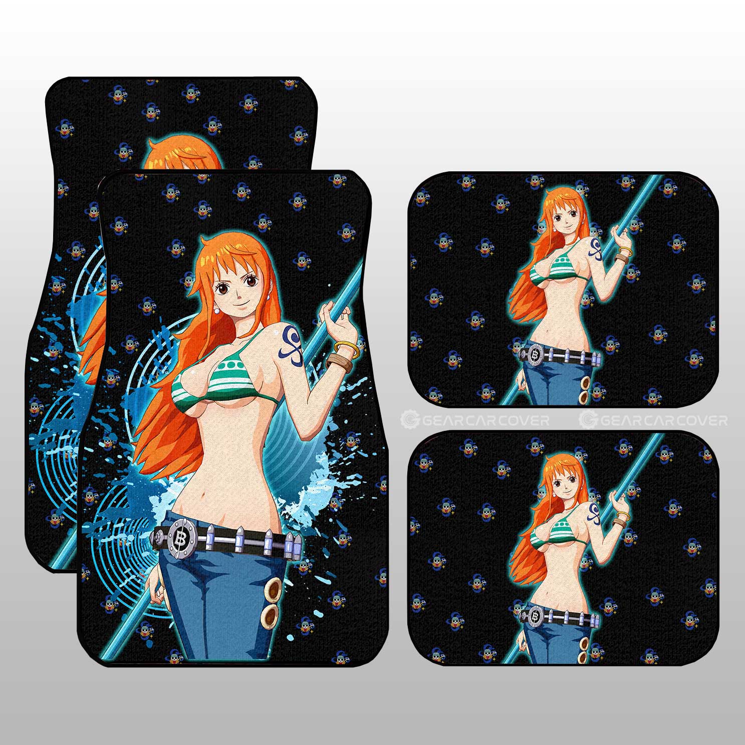 Sexy Girl Nami Car Floor Mats Custom - Gearcarcover - 1