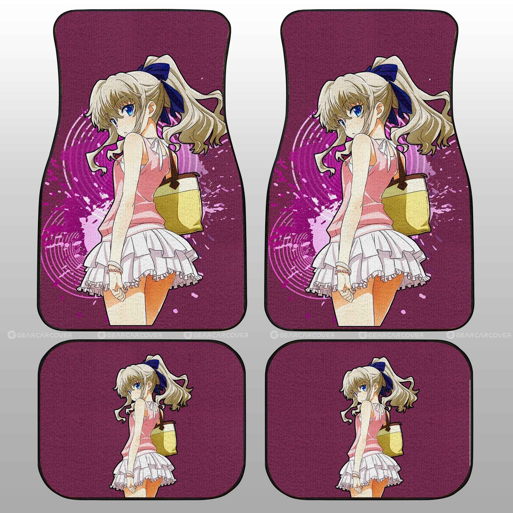 Sexy Girl Nao Tomori Car Floor Mats Custom Charlotte Car Accessories - Gearcarcover - 2