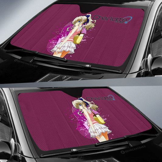 Sexy Girl Nao Tomori Car Sunshade Custom Charlotte Car Accessories - Gearcarcover - 2