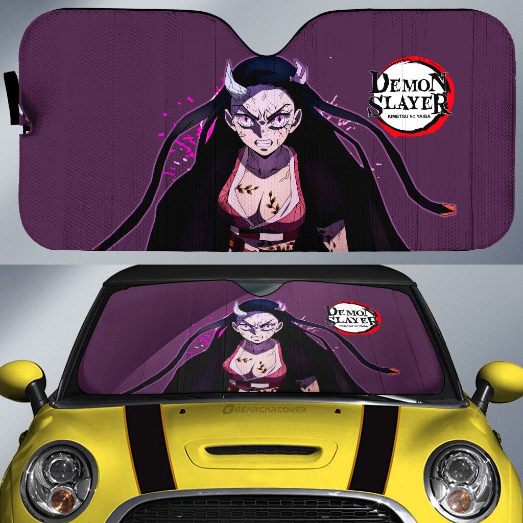 Sexy Girl Nezuko Car Sunshade Custom - Gearcarcover - 1